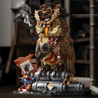 1200+pcs Owl Detective Magic Animal Building Blocks MOC Creative DIY Model Toy Gift