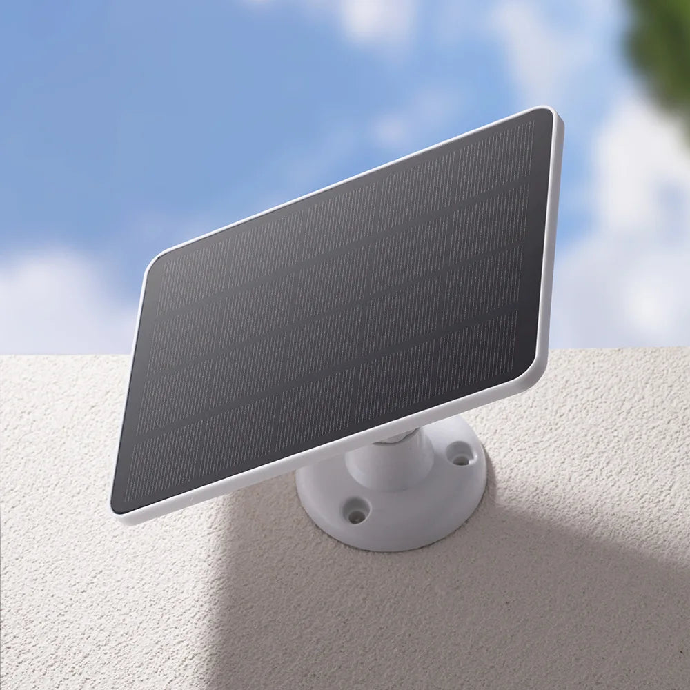 20W 5V Solar Panel Charger for Ring Spotlight/Stick Up Cam 3.5x1.35mm