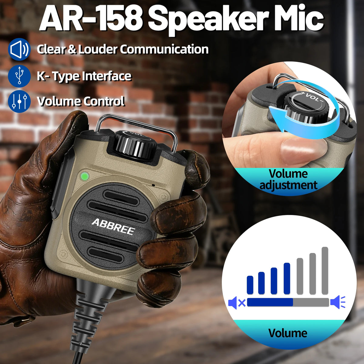 Microphone Speaker for Baofeng UV-5R Handheld Radio Walkie Talkie