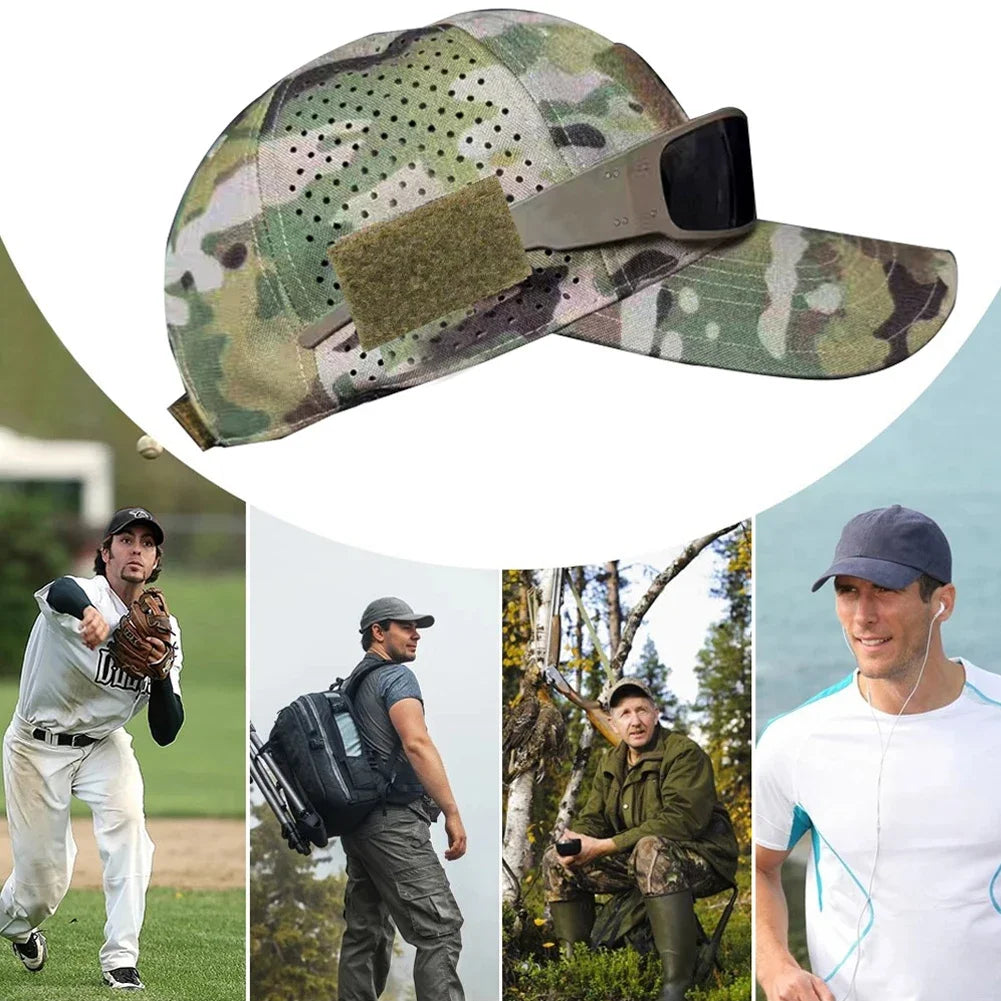 Men's Camouflage Baseball Cap Tactical Breathable Outdoor Hiking Fishing Hat