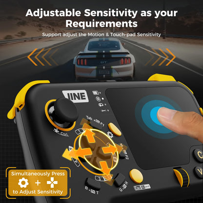 IINE Ungrade Wireless Mouse-Pad Controller As Keyboard and Mouse Combo Set with Touchpad-EXPROTAS