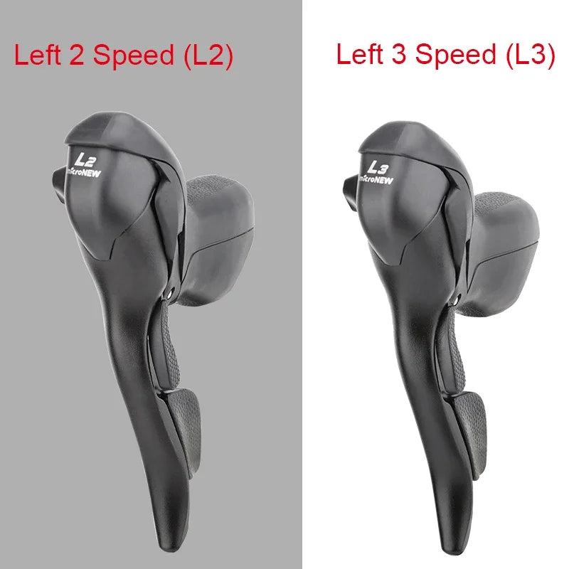 Road Bike Shifter Brake Levers MicroNEW Shimano Compatible 2x7-11 3x7-11