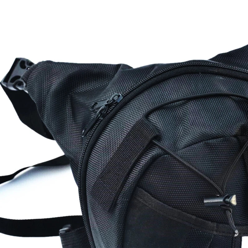Motorcycle Leg Bag Waterproof Thigh Waist Pack Drop Hip Belt for Bikers