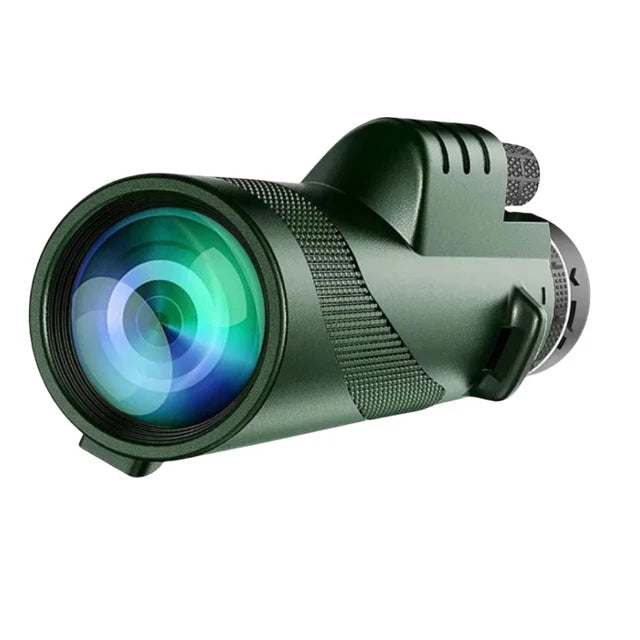 80x100 HD Zoom Monocular Telescope Tripod Phone Clip Hunting Camping
