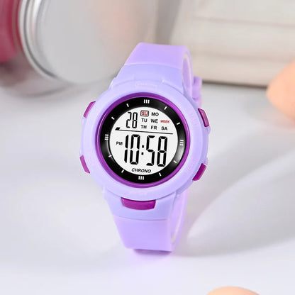 UTHAI CE49 Kids Smart Watch Luminous Waterproof Alarm Student Electronic Gift