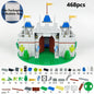 Medieval Knight Castle Building Blocks MOC Construction Scene Brick Toy Set
