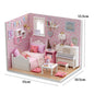 DIY Miniature Dollhouse 3D Puzzle Kit with Furniture & LED Lights Room Decor Gift - EXPROTAS