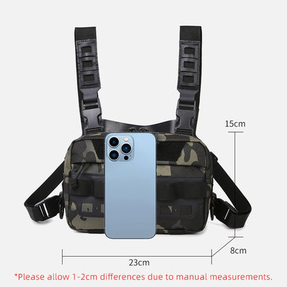 Fishing Vest Bag Men's Camo Fishing Lures Utility Tackle Chest Bags Waist Pack Outdoor Mountaineering Camping Hiking EDC Hunting-EXPROTAS