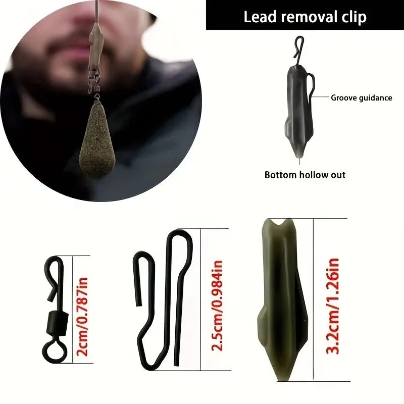 Carp Fishing Lead Clips Safety Release Clips Ronnie Chod Rig Big Fish Tackle