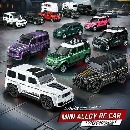 Mini Alloy 1/64 Remote Control Car 60 Minutes Kids Toy Convenient Carry