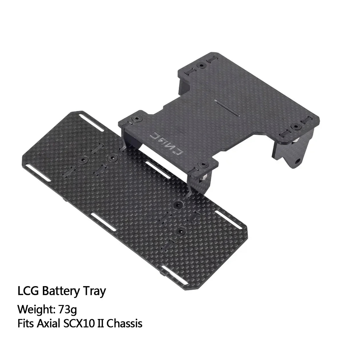 Axial SCX10 II AR44 Black Brass Weight Set Diff Cover Knuckles C-Hubs Link Mounts