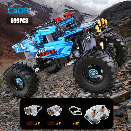 Cada 4WD Off-road Remote Control Car Building Blocks City Racing Car RC Buggy Trucks SUV Pickup Bricks Toys for boys-EXPROTAS