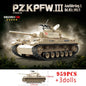 WW2 German Tiger I Tank Building Blocks Military Toy Set for Kids
