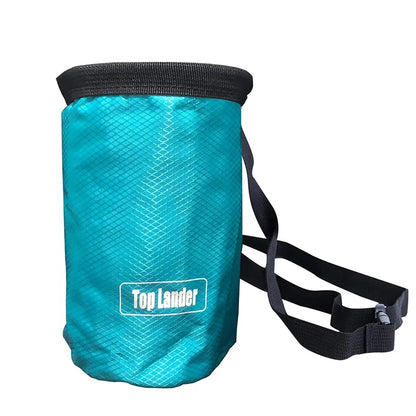 Rock Climbing Chalk Bag Magnesia Pouch with Waterproof Pocket