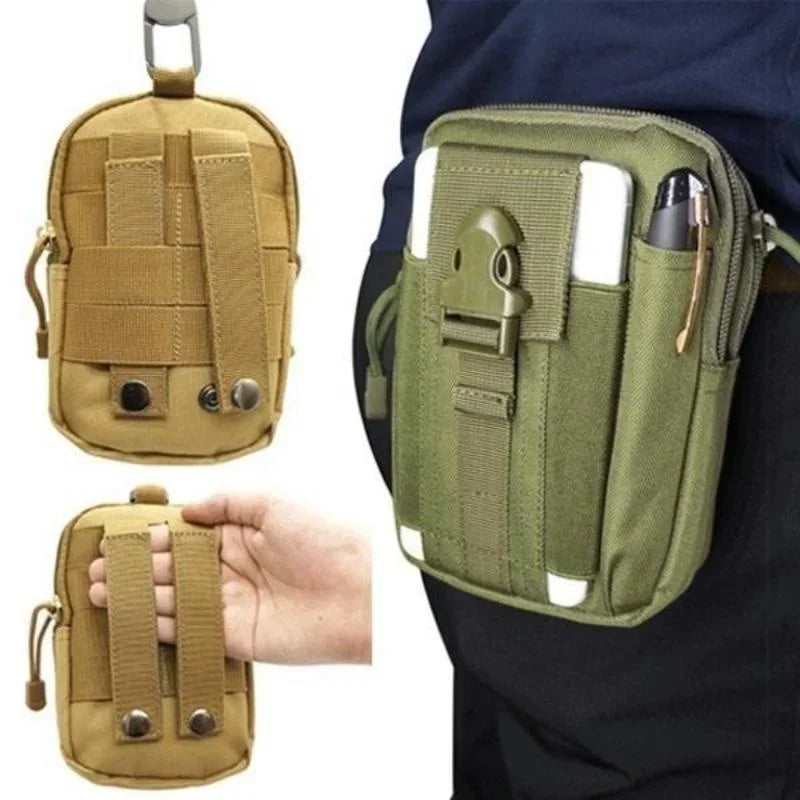 Mobile Phone Case Pouch Waist Bag Waterproof Nylon Multifunction Casual Men Waist Pack Male Small Bag-EXPROTAS