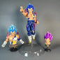 35cm Dragon Ball Goku Kakarotto Vegeta Figure 3 Heads PVC Action Statue Model Gift