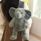1Pc 40CM Animal Shoulders Bag Plush Toy Backpack Cute Sloth Lemur Elephant