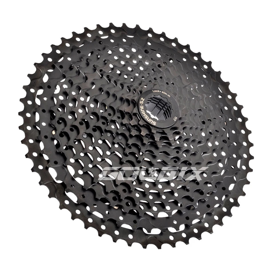 SUNSHINE Bicycle Cassette 8/9/10/11/12 Speed Black Compatible Shimano HG - EXPROTAS