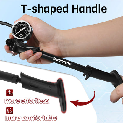 MTB Shock Pump BUCKLOS 400PSI Air Fork Suspension Pump