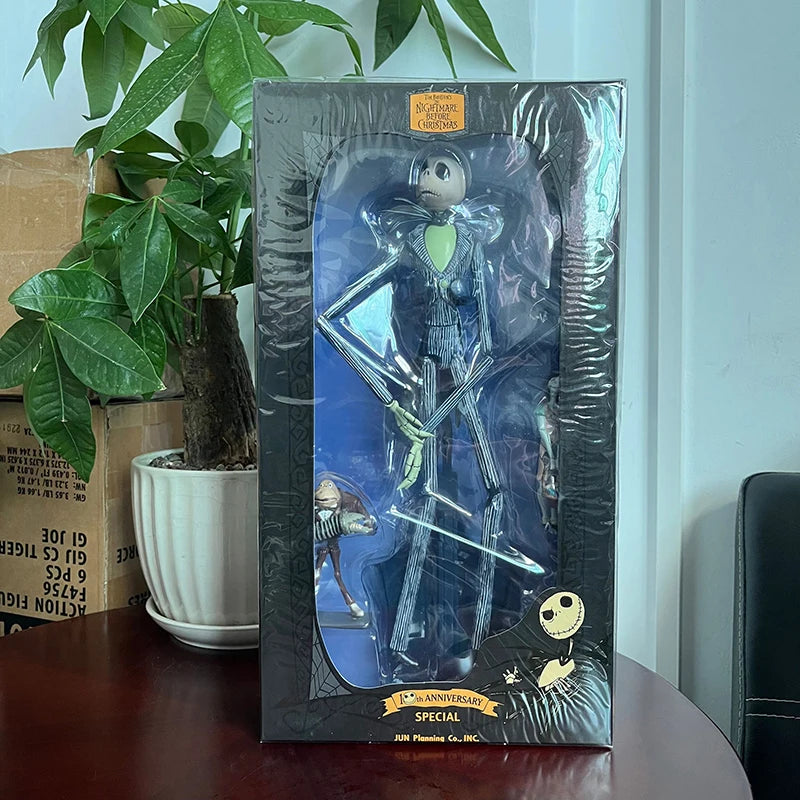 The Nightmare Before Christmas Jack Skellington Action Figure 12 Face Jack Jack Chair Special Version Model Toy Hallowen Present-EXPROTAS