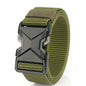 Men's Buckle Tactical Belt Red Ears Plastic Multifunctional Military Canvas
