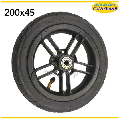 6mm 8mm 10mm inner hole Good quality wheel 200x45 wheel 8 inch Castor Wheel with Tyre & Tube motorcycle parts electric scooter-EXPROTAS