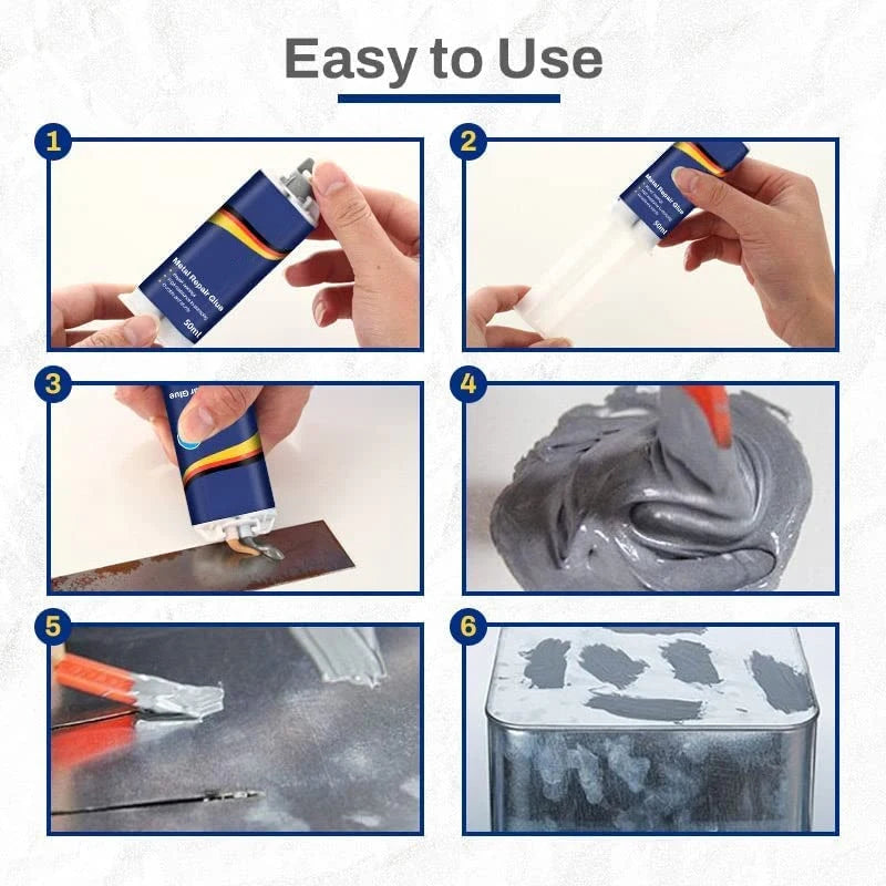 Metal Repair Epoxy Glue Heavy Duty Heat Resistant Adhesive 15g