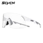 SCVCN Photochromic Cycling Glasses UV400 Anti-Fog MTB Sunglasses Men/Women