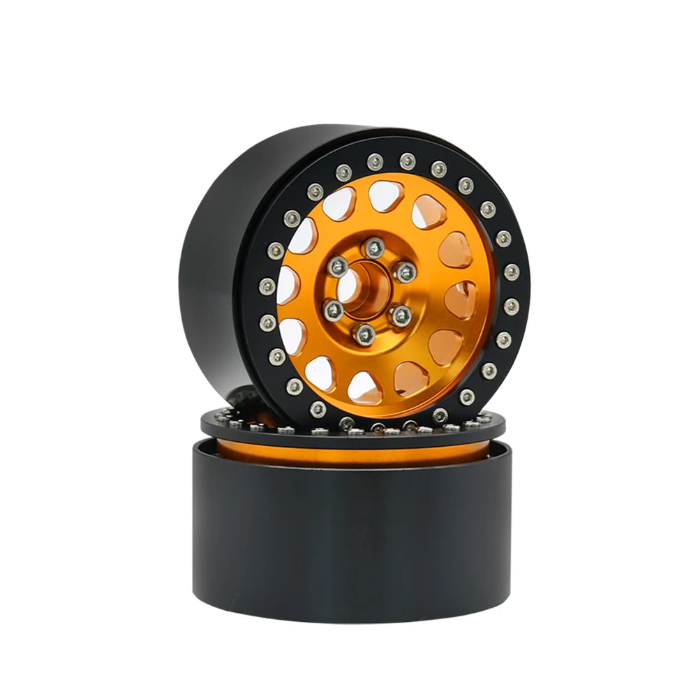 1/10 RC Crawler CNC 2.2" Aluminum Beadlock Wheels for TRX4 TRX6 Axial SCX10 Wraith Capra - EXPROTAS