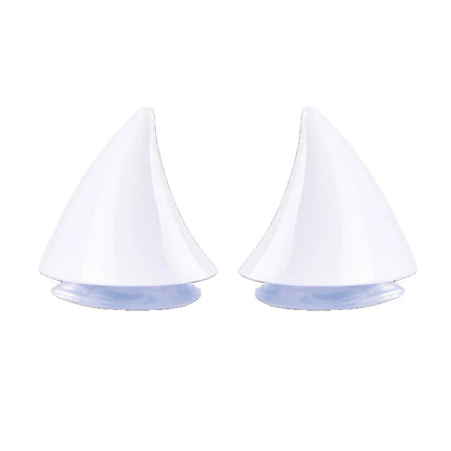 2PCS Motorcycle Helmet Horn Decoration Adhesive Suction Cup Accessories