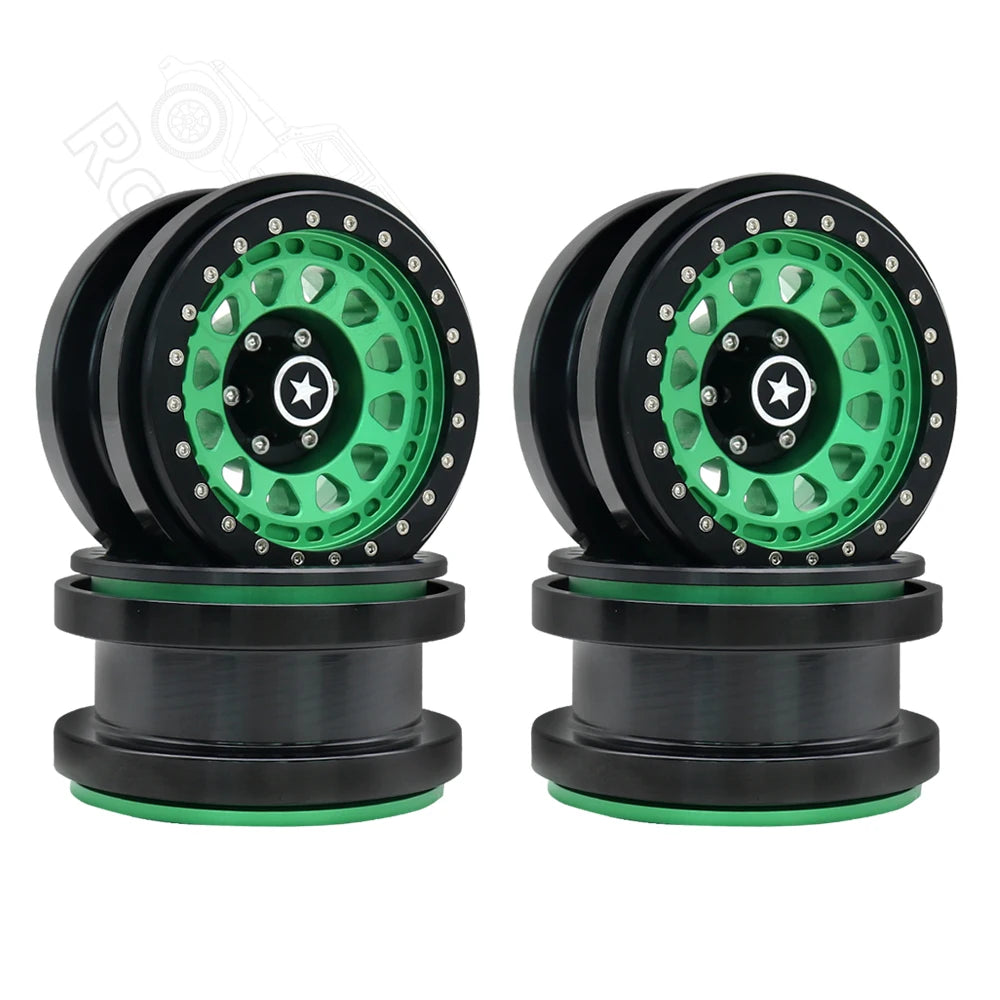 1/6 RC Crawler CNC Aluminum 2.9" Beadlock Wheel for Axial SCX6 - EXPROTAS