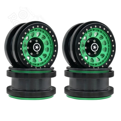 1/6 RC Crawler CNC Aluminum 2.9" Beadlock Wheel for Axial SCX6 - EXPROTAS