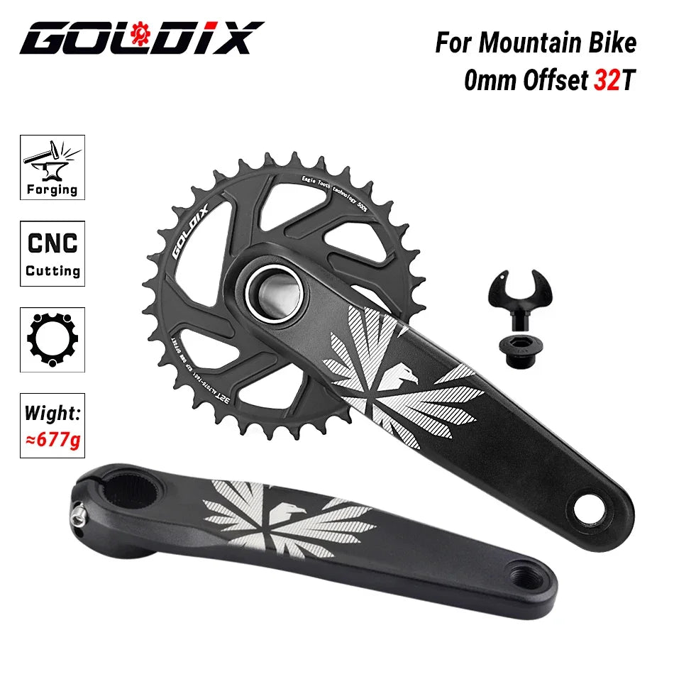 GOLDIX MTB Direct Mount Crankset 0mm Offset 170/175mm for 30–38T Chainring - EXPROTAS