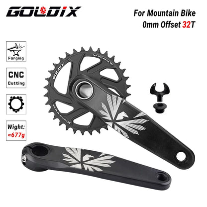 GOLDIX MTB Direct Mount Crankset 0mm Offset 170/175mm for 30–38T Chainring - EXPROTAS