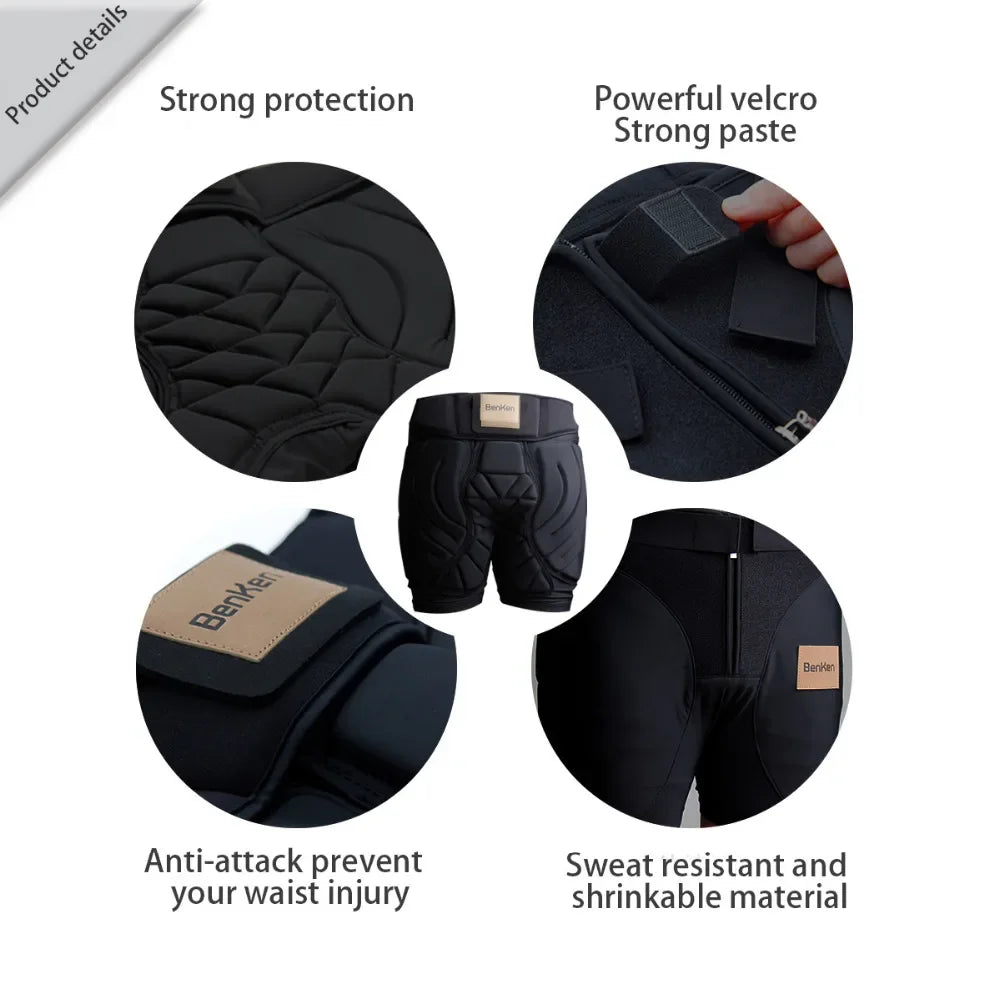 EXPROTAS Pants Hip Protection for Skiing Snowboarding Cycling Riding