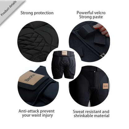 EXPROTAS Pants Hip Protection for Skiing Snowboarding Cycling Riding