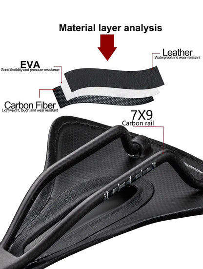96g Bike Saddle Light Carbon Full Seat MTB Road Cycling 143/155mm