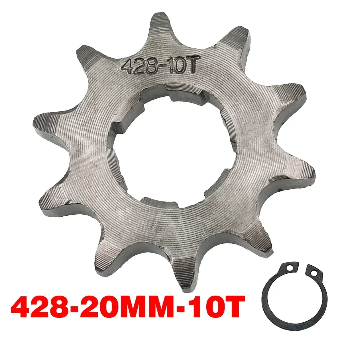 Chain 428# 17mm 20MM 10t 11T 12t 13T 14T 15t 16t 17T 18t 19T Motorcycle Sprocket