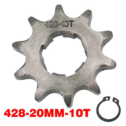 Chain 428# 17mm 20MM 10t 11T 12t 13T 14T 15t 16t 17T 18t 19T Motorcycle Sprocket