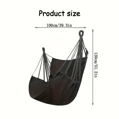 1pc Leisure Fabric Hammock Chair Outdoor Swing Chair Hammock Dormitory Hammock Chair Anti Rollover Hammock(With Storage Bag-EXPROTAS