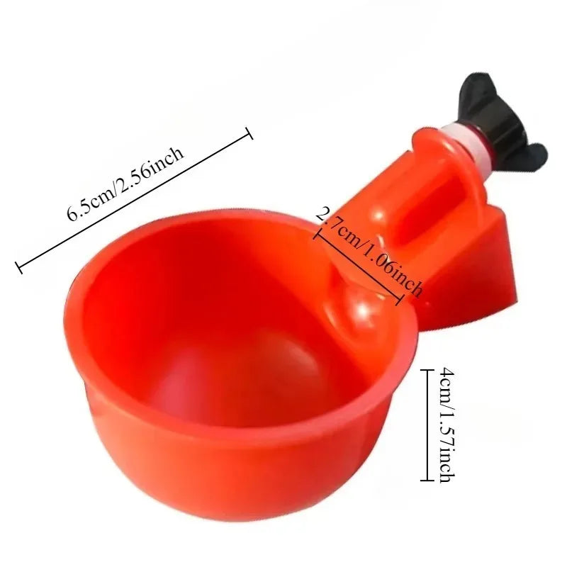20Pcs Chicken Drinking Bowl Automatic Water Dispenser Poultry Feeder Drinker