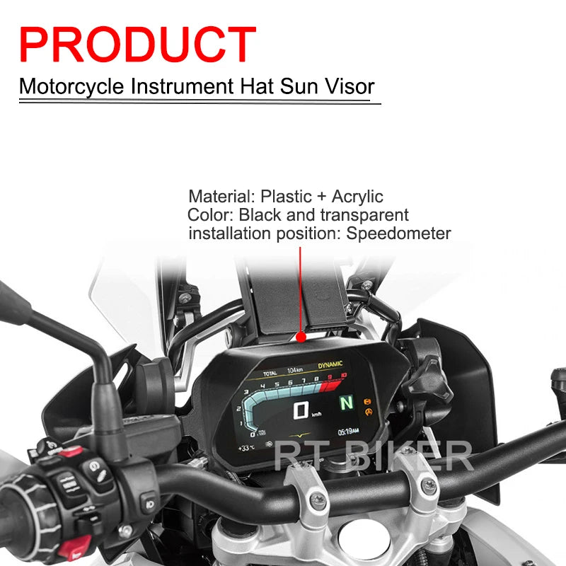 Sun Visor Hat For BMW R1200GS R1250GS ADV F750GS F850GS F900XR 2018-2023 Cover Protector