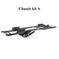 Carbon LCG Chassis Kit Delrin Skid Plate 1/10 RC Crawler Capra SCX10 II Comp