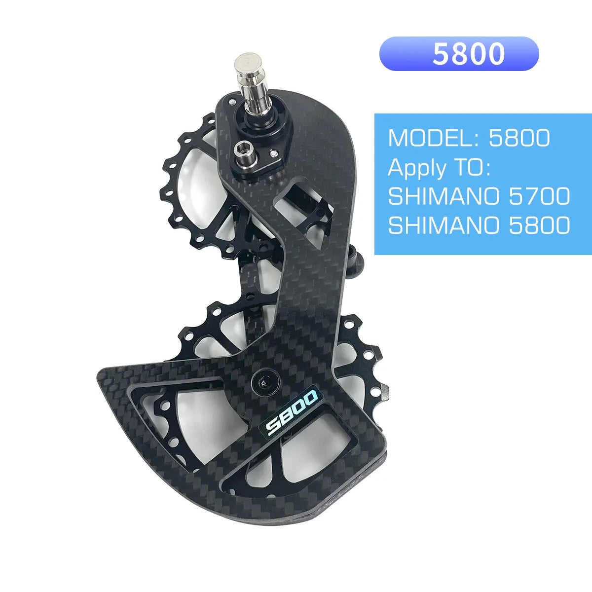 LTWOO Bicycle Ceramic Bearing Speed Carbon Fiber Pulley Wheel Rear Derailleurs Guide Wheel for Shimano 105/UT/Ultegra/DURA ACE-EXPROTAS