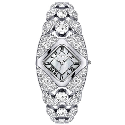 Women’s Luxury Diamond Bracelet Watch 2025 Fashion Waterproof Quartz Wristwatch Gift