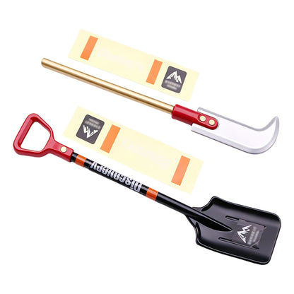 1/10 1/8 Simulated Zinc Alloy Shovel Knife Decoration for RC Crawler Axial SCX10 TRX4 90046 D90 D110 Redcat TF2 Tamiya CC01
