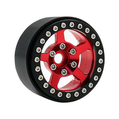 Universal 1/10 RC Crawler 1.9" Beadlock Wheels Aluminum 5-Spoke