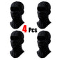 4Pcs Full Face Mask Balaclava Cycling Ski Motorcycle Warm Black Men