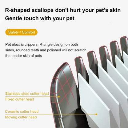 Grooming Trimmer Electric Dog Hair Clipper Cordless Pet Shaver
