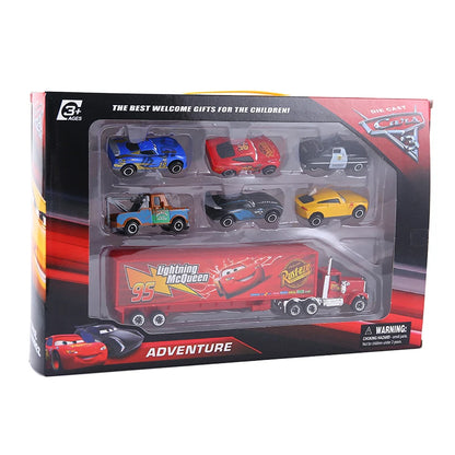 Disney Pixar Car 3 6/7pcs Set Lightning McQueen Jackson Storm Mack Uncle Truck 1:55 Dietcast Metal Car Model Children's Toy Gift-EXPROTAS